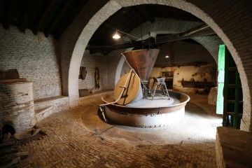 Hacienda de olivar original del SXVIII con molino árabe en el casco de un bonito pueblo del Aljarafe
